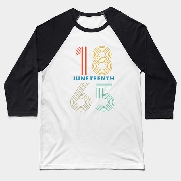 1865 Juneteenth, Black History, Freedom Baseball T-Shirt by UrbanLifeApparel